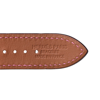 Hermes Swift 40mm Apple Watch Double Tour Band Ambre Capucine Rose Azalee 3 of 5