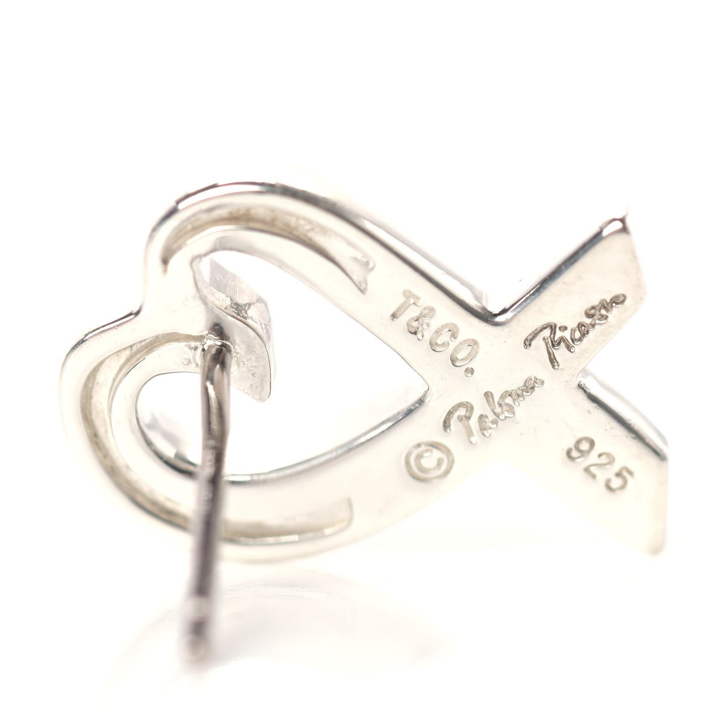 Sterling Silver Small Paloma Picasso Loving Heart Earrings