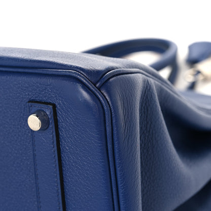 Hermes Taurillon Novillo Sea Surf and Fun Birkin 35 Bleu Saphir 12 of 13