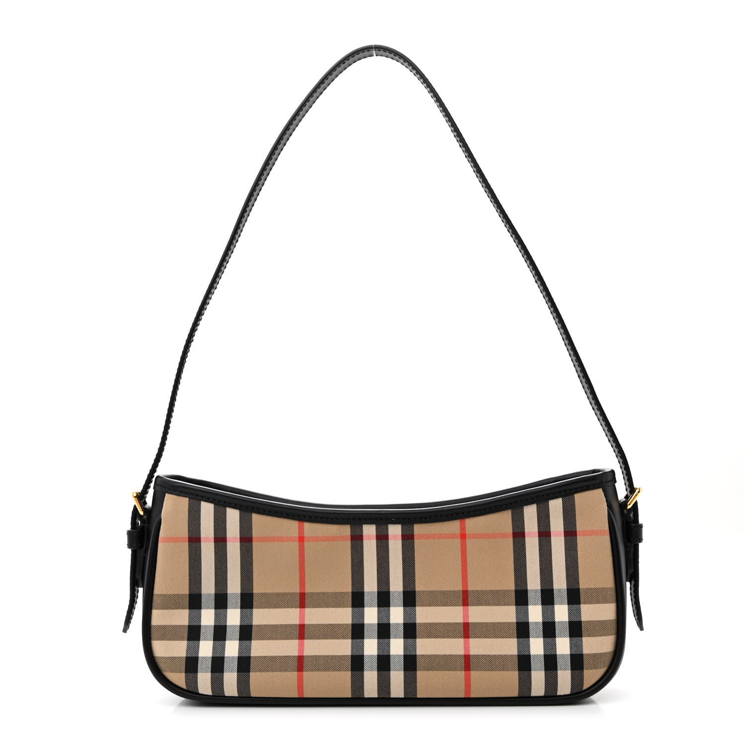 Burberry Vintage Check Calfskin Sling Archive Beige Black 1 of 11