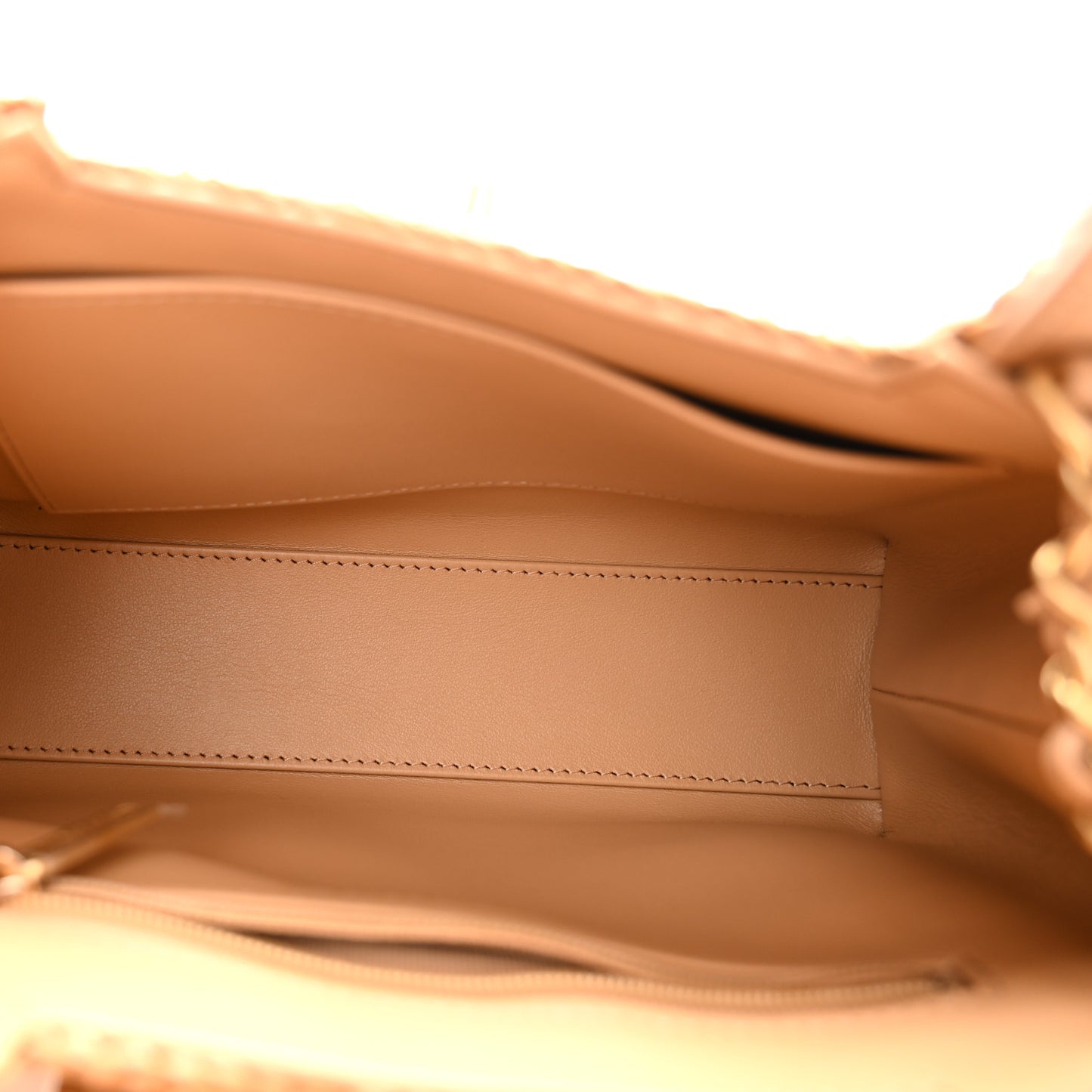 Braided Raffia Nano Kelly Flap Bag Dark Beige