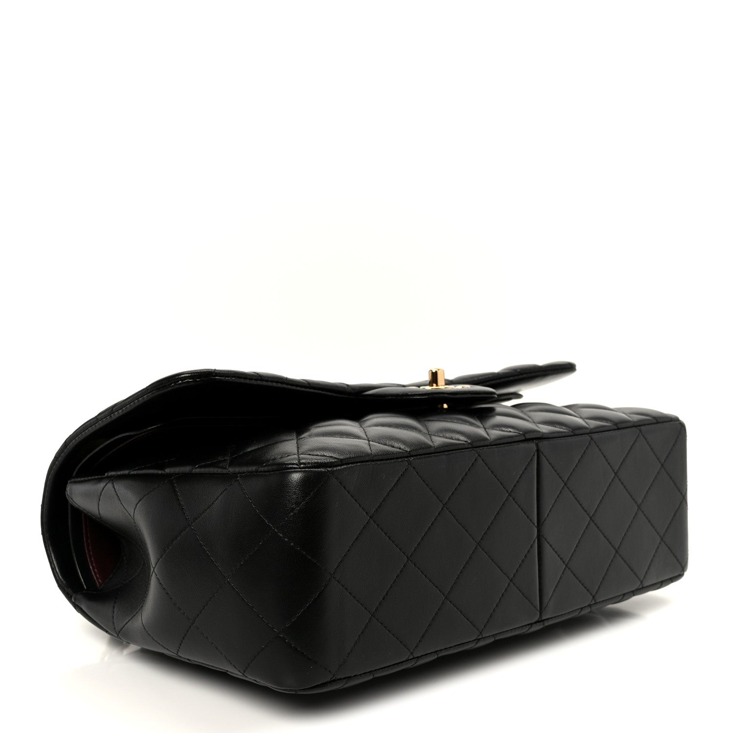 Chanel Lambskin Quilted Jumbo Double Flap Black 3 of 10