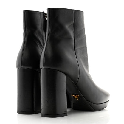 Prada Vitello 75mm Boots 37.5 Black 4 of 8