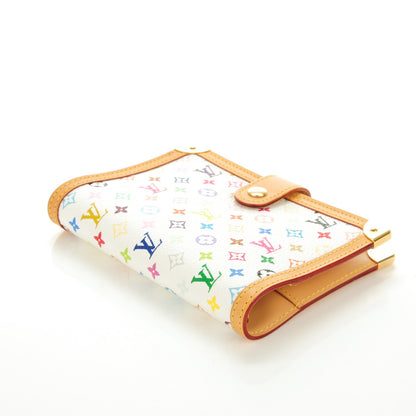 Louis Vuitton Monogram Multicolor Small Ring Agenda Cover White 4 of 7
