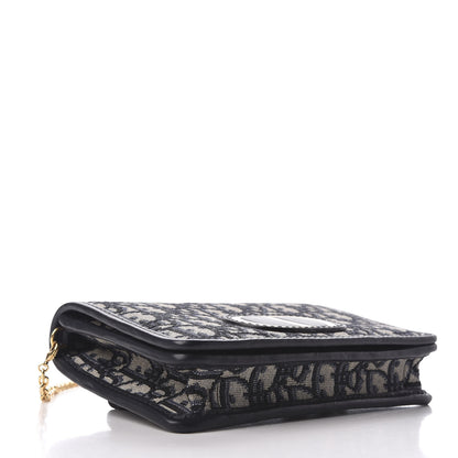 Christian Dior Oblique 30 Montaigne 2-In-1 Pouch Blue 4 of 9