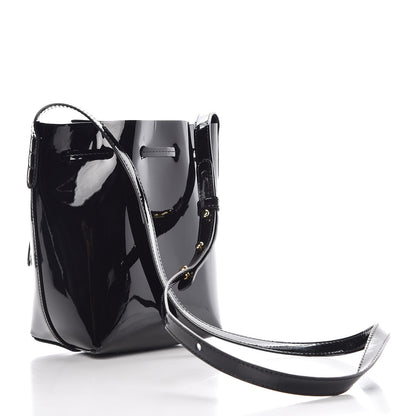 Mansur Gavriel Patent Calfskin Mini Mini Bucket Bag Black 2 of 14