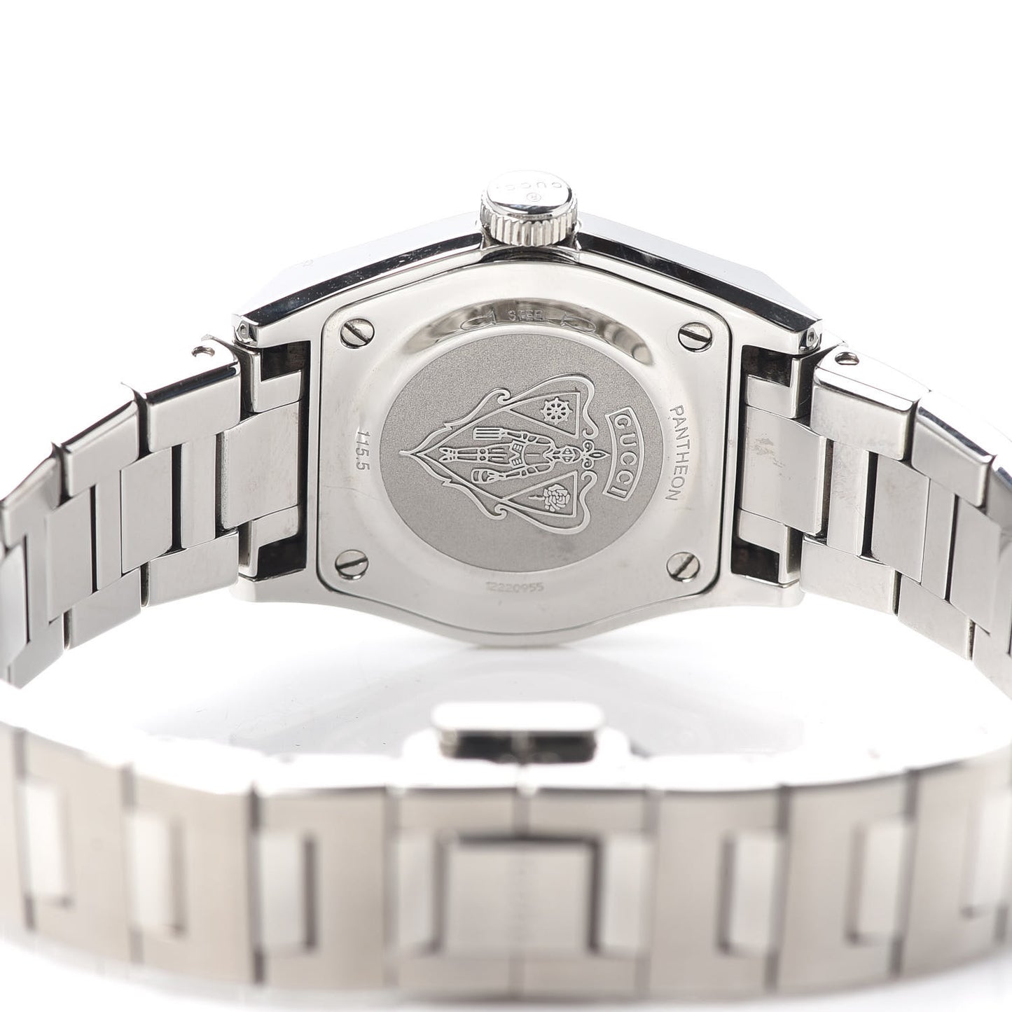 Stainless Steel Diamond Pink Mother of Pearl 28mm Pantheon Quartz Watch