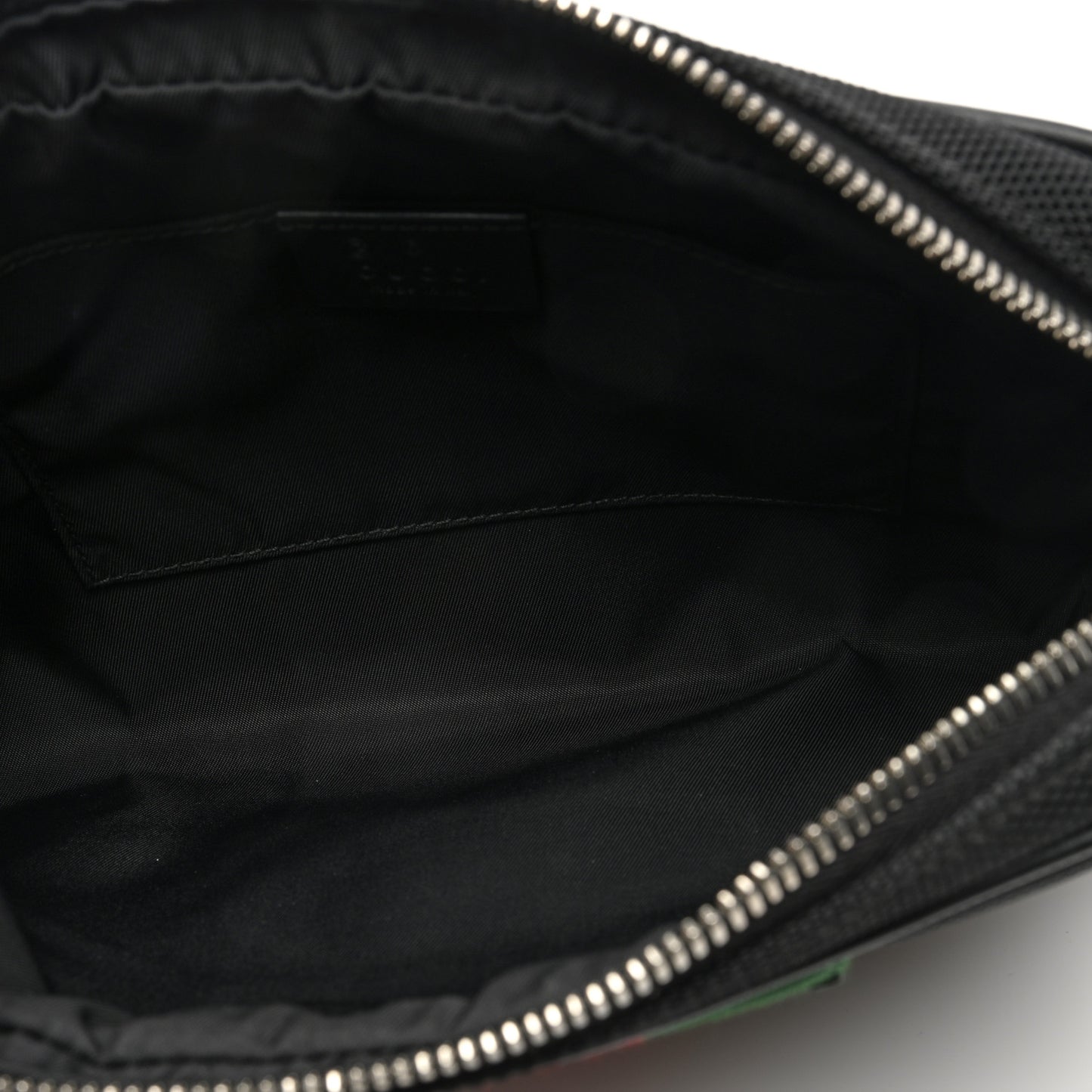 Canvas Web Slim Belt Bag Black