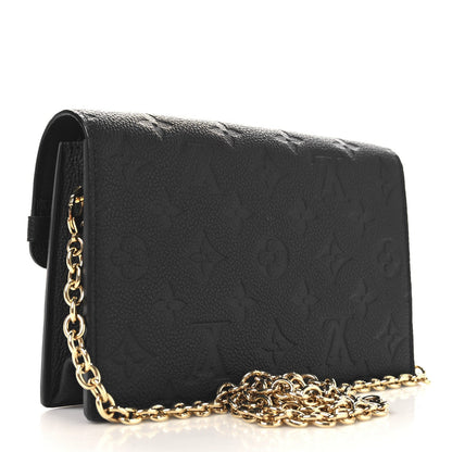 Louis Vuitton Empreinte Vavin Chain Wallet Black 2 of 7