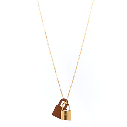 Hermes Swift Small O'Kelly Pendant Necklace Gold 1 of 5