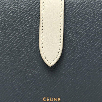 Celine Grained Calfskin Medium Multifunction Strap Wallet Grey Chalk 9 of 11