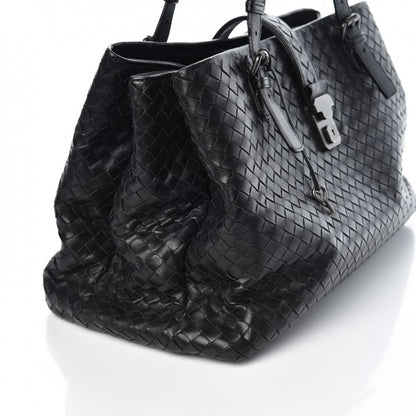 Bottega Veneta Nappa Intrecciato Medium Roma Tote Black 8 of 12