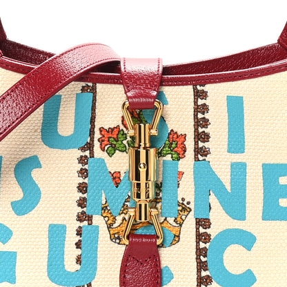 Gucci Canvas Calfskin 100 Centennial Music Small Jackie 1961 Hobo Ivory Red 9 of 9