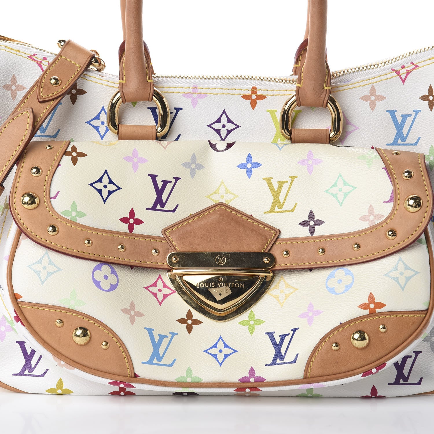 Louis Vuitton Monogram Multicolor Rita White 8 of 8