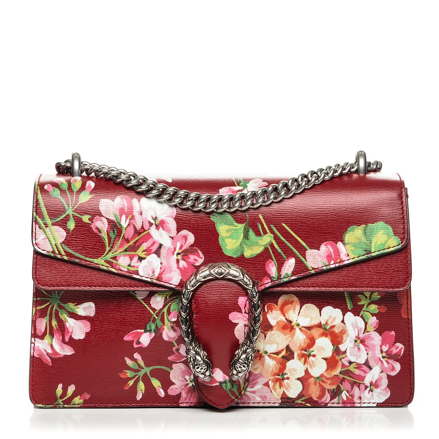 Gucci Calfskin Blooms Print Small Dionysus Shoulder Bag Romantic Cherry Multicolor 1 of 7