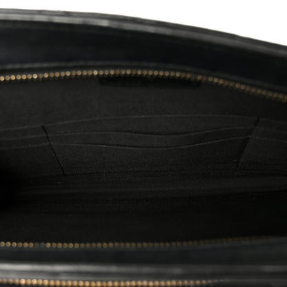 Chanel Lambskin Quilted Square Front Pocket Clutch With Chain Black 5 of 10
