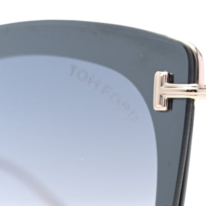 Tom Ford Charlotte Sunglasses TF657 Blue Havana 7 of 8