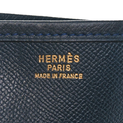 Hermes Courchevel Evelyne GM Bleu Indigo 6 of 9