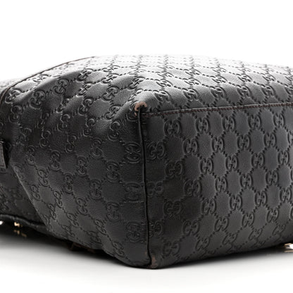 Gucci Guccissima Medium Classic Backpack Dark Brown 9 of 14