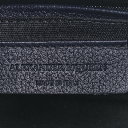 Alexander McQueen Pebbled Calfskin Mini Padlock Navy 6 of 11