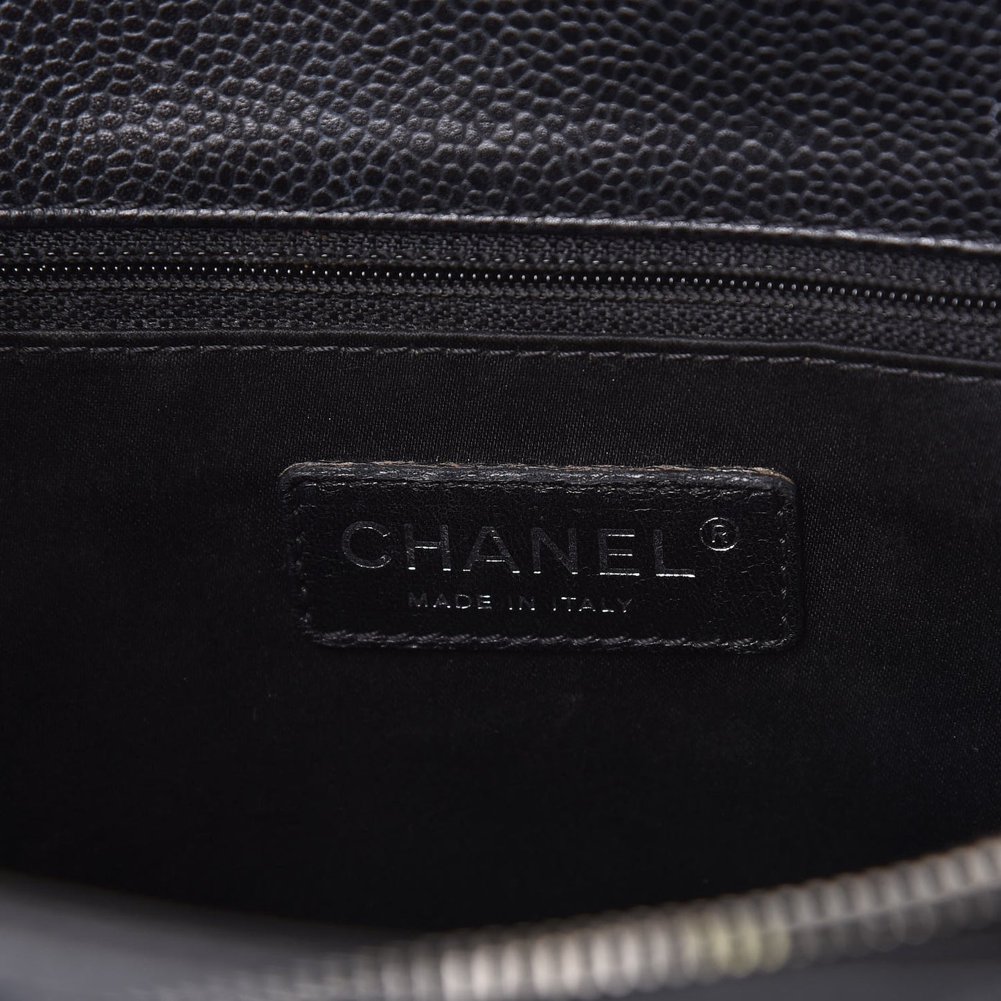 Caviar Quilted Grand Shopping Tote GST Black