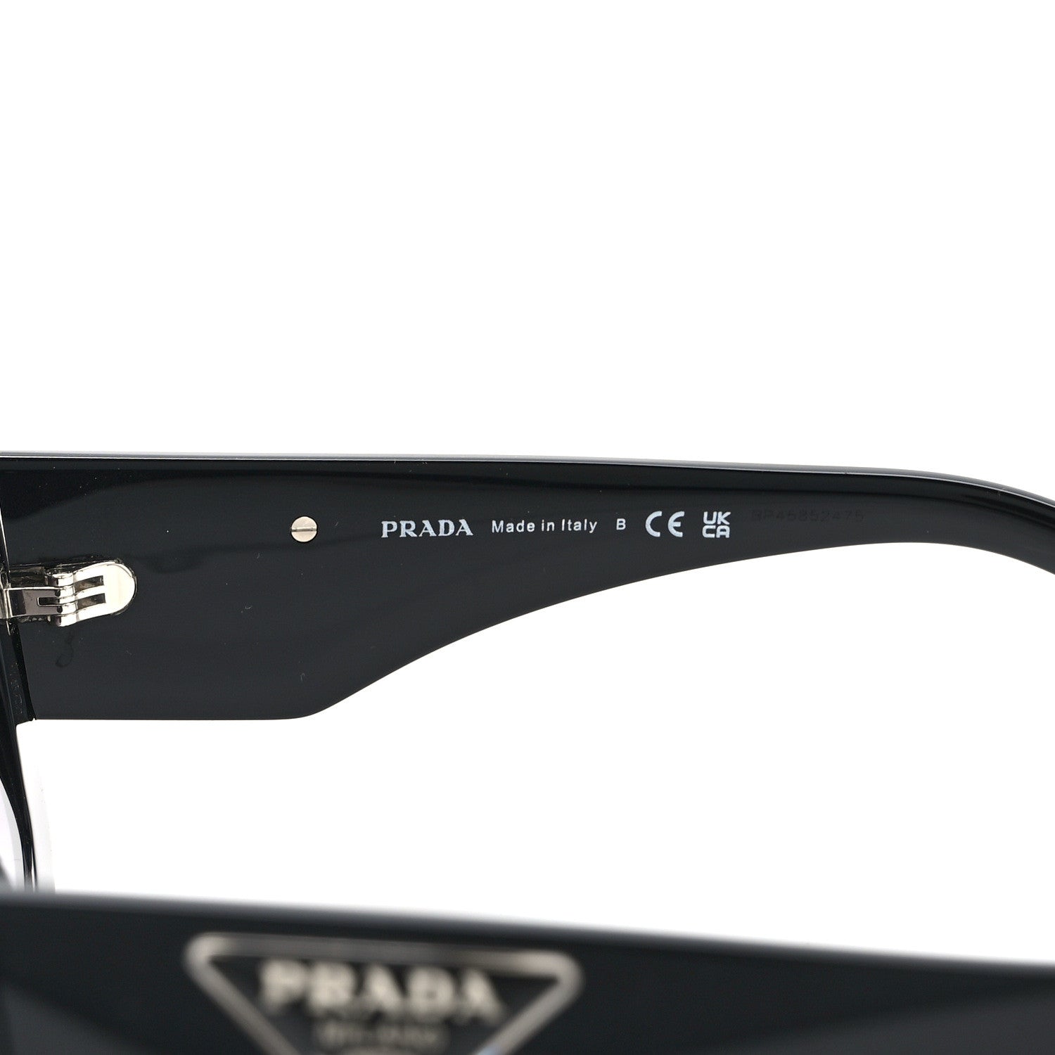 Prada Acetate Symbole Sunglasses SPR 14Z Black 6 of 7