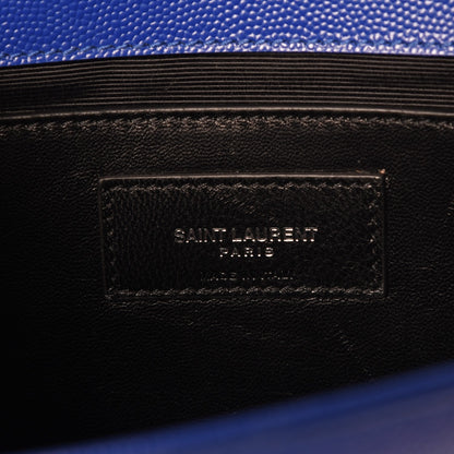 Saint Laurent Grain De Poudre Medium Classic Monogram Kate Satchel Flash Blue 7 of 7