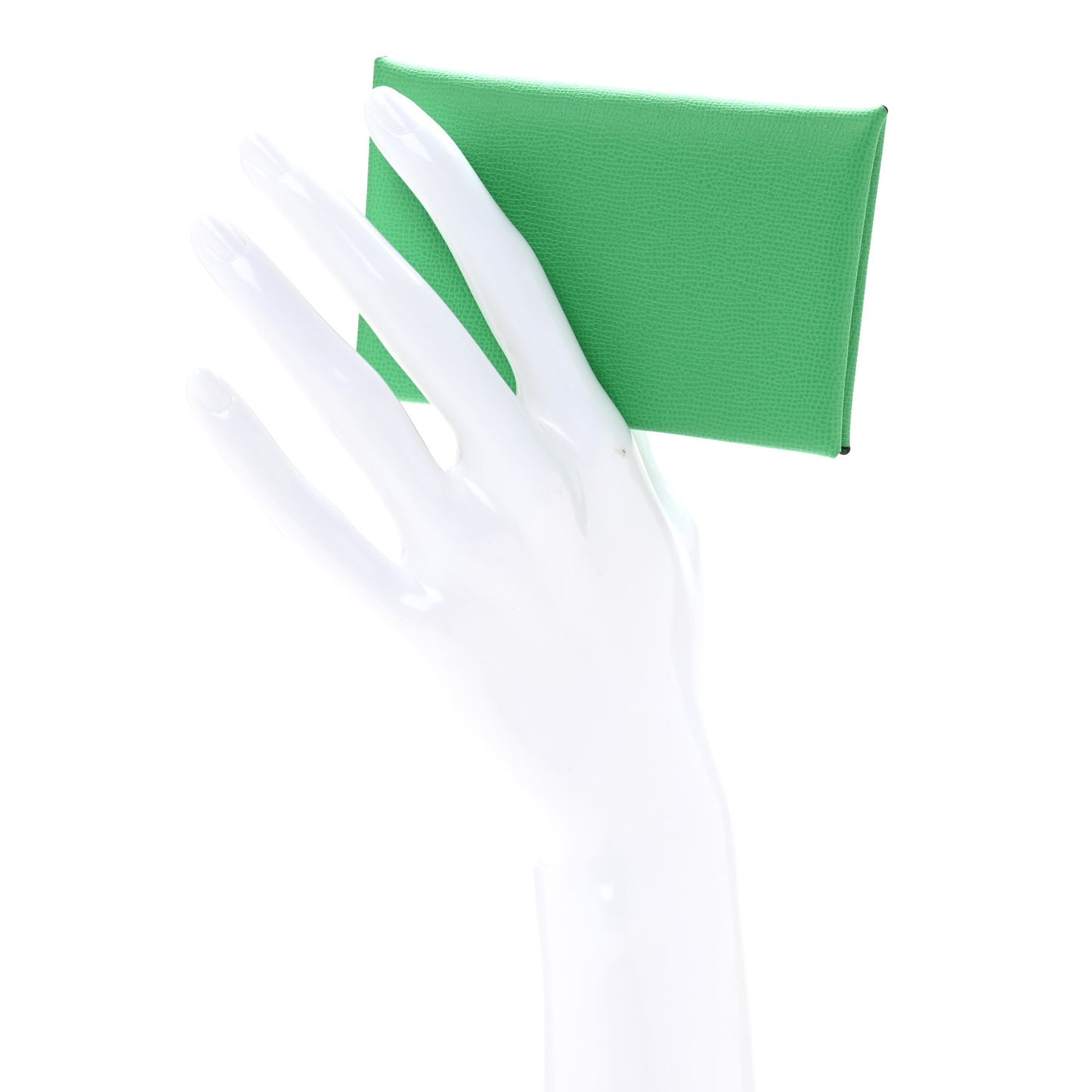 Madame Calfskin Calvi Card Case Menthe