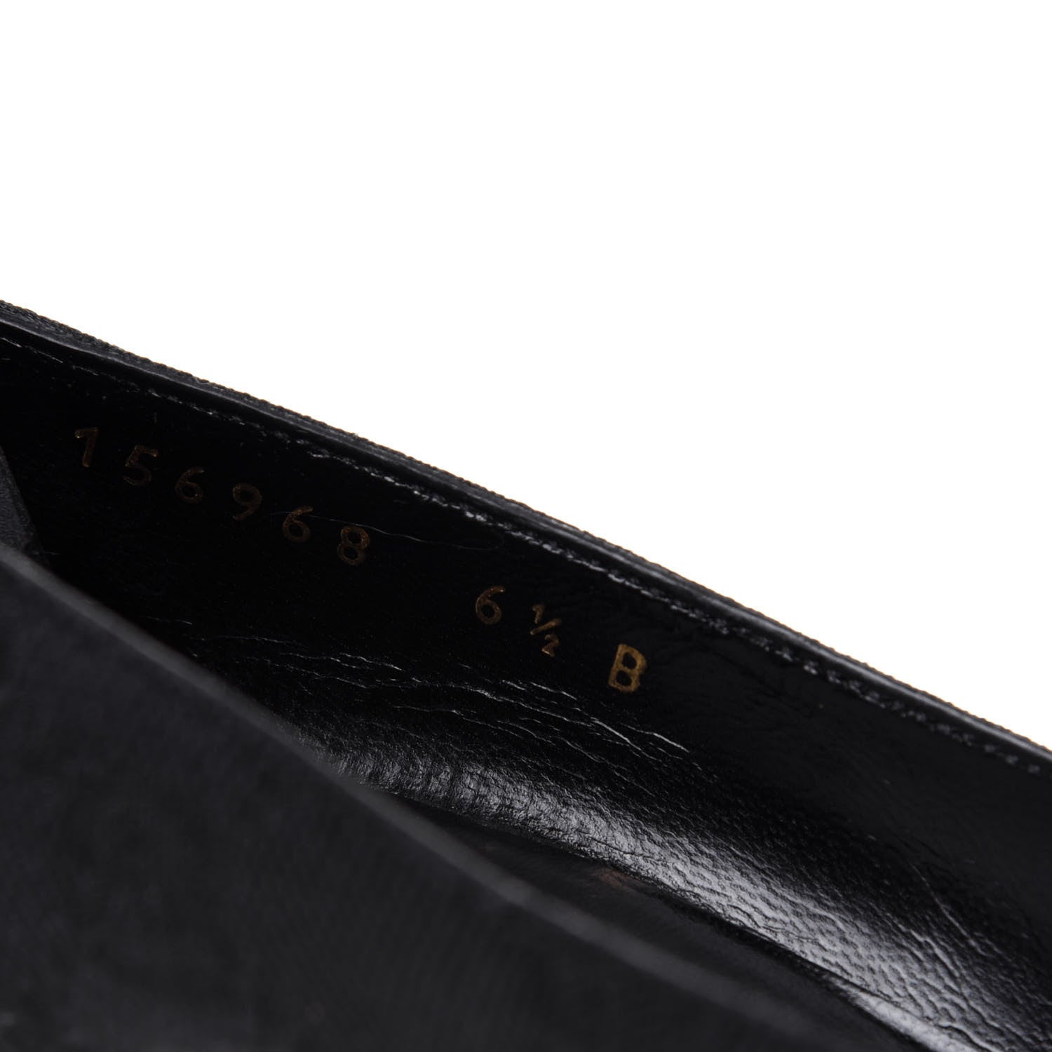 Gucci Fabric Monogram Mid-Heel Pumps 36.5 Black 8 of 12