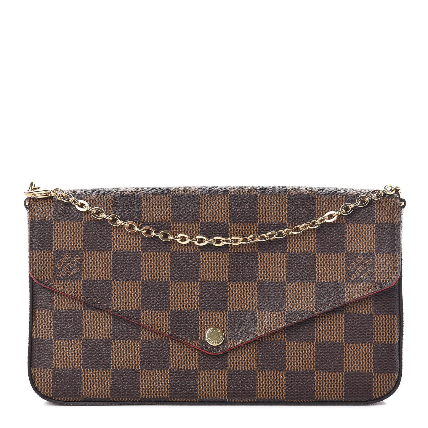 Damier Ebene Pochette Felicie Chain Wallet
