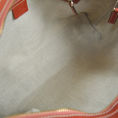 Gucci Toile Leather Pelham Tote Beige 7 of 10