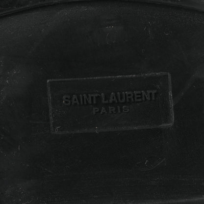 Saint Laurent Glazed Calfskin Chunky Le Loafer Penny Slippers 39 Black 8 of 12