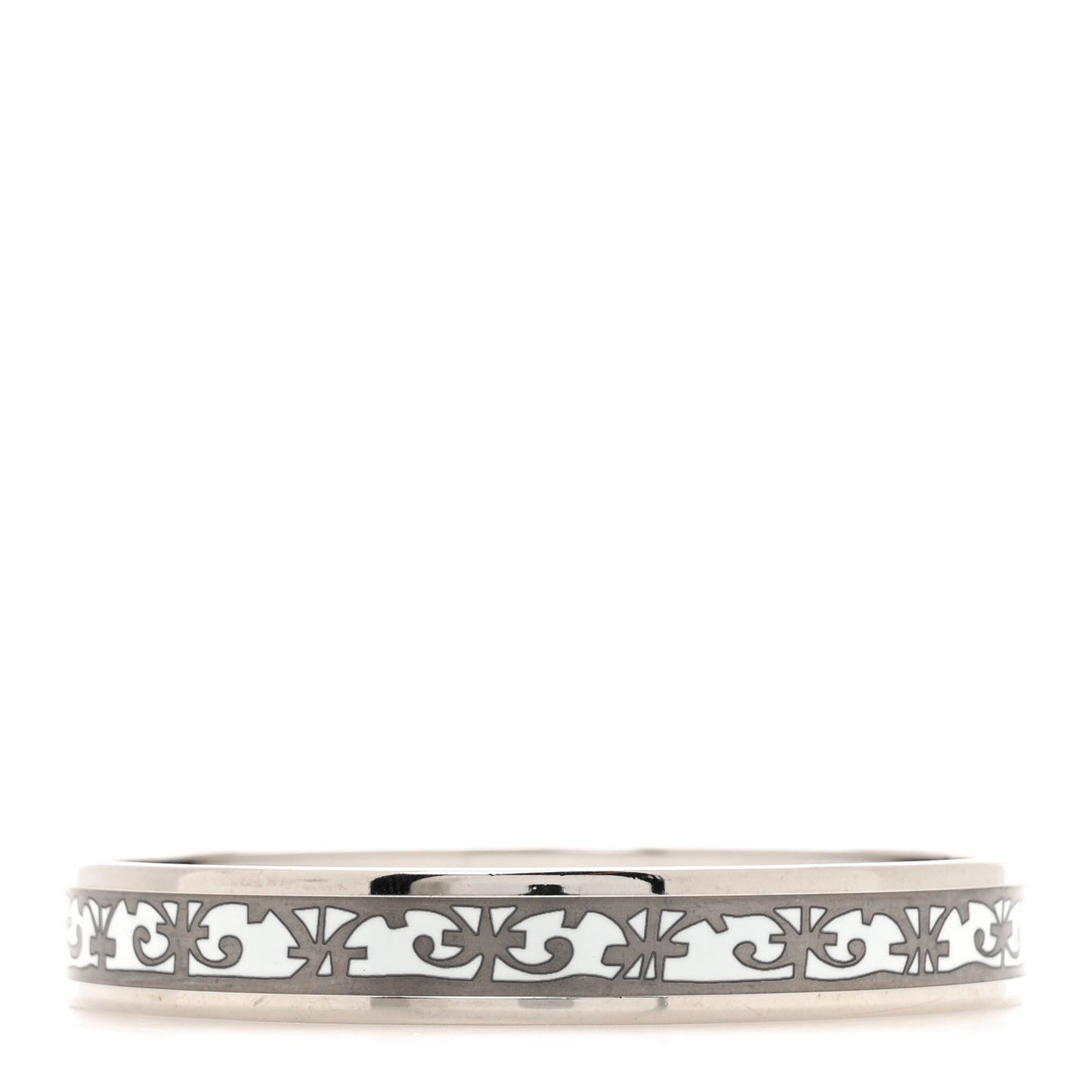 Enamel Printed Narrow Balcons du Guadalquivir Bracelet 70 Platine