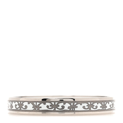 Hermes Enamel Printed Narrow Balcons du Guadalquivir Bracelet 70 Platine 1 of 5