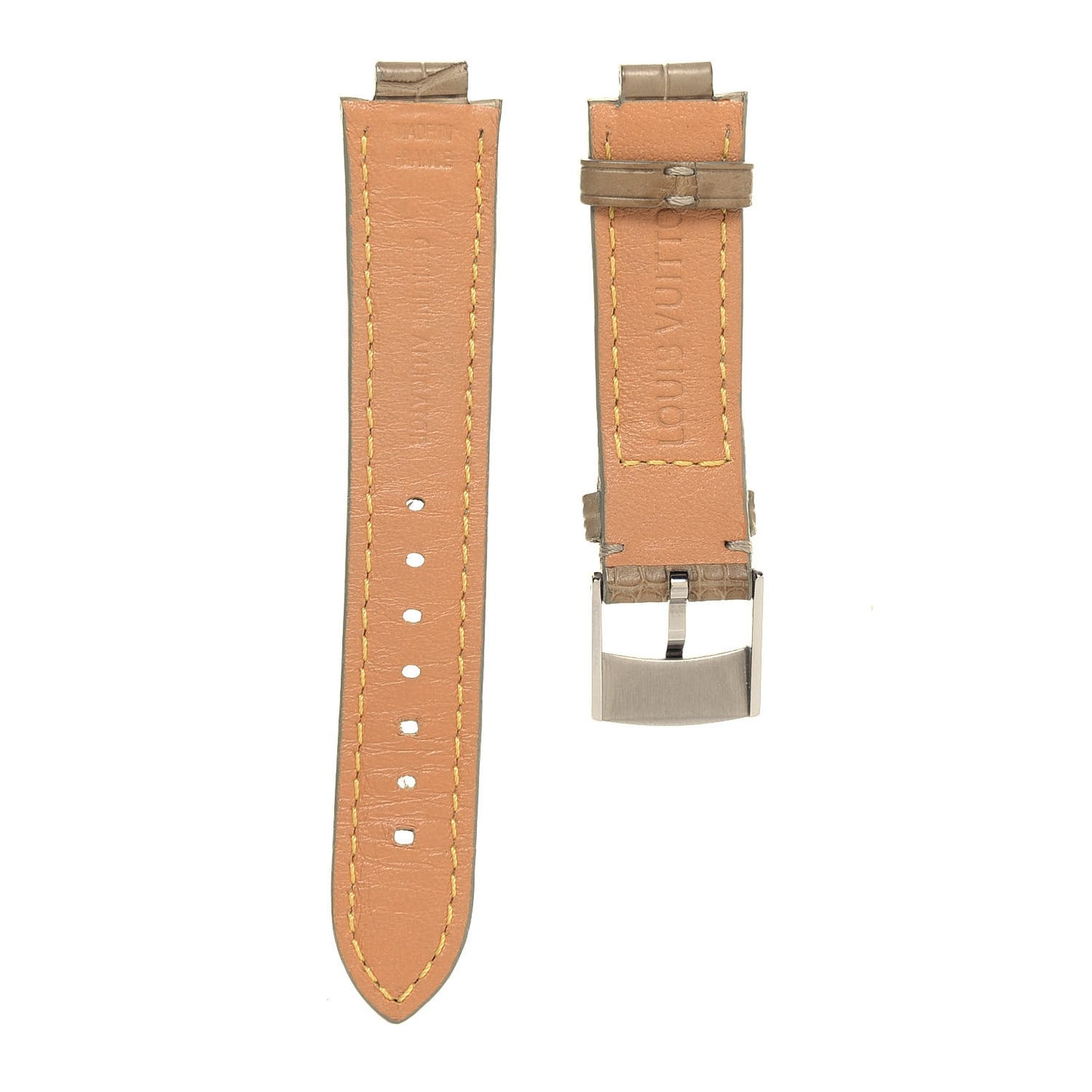 Alligator Tambour Watch Strap Olive