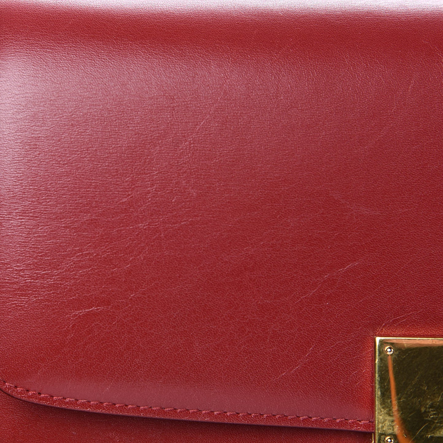 Box Calfskin Medium Classic Box Flap Bag Red