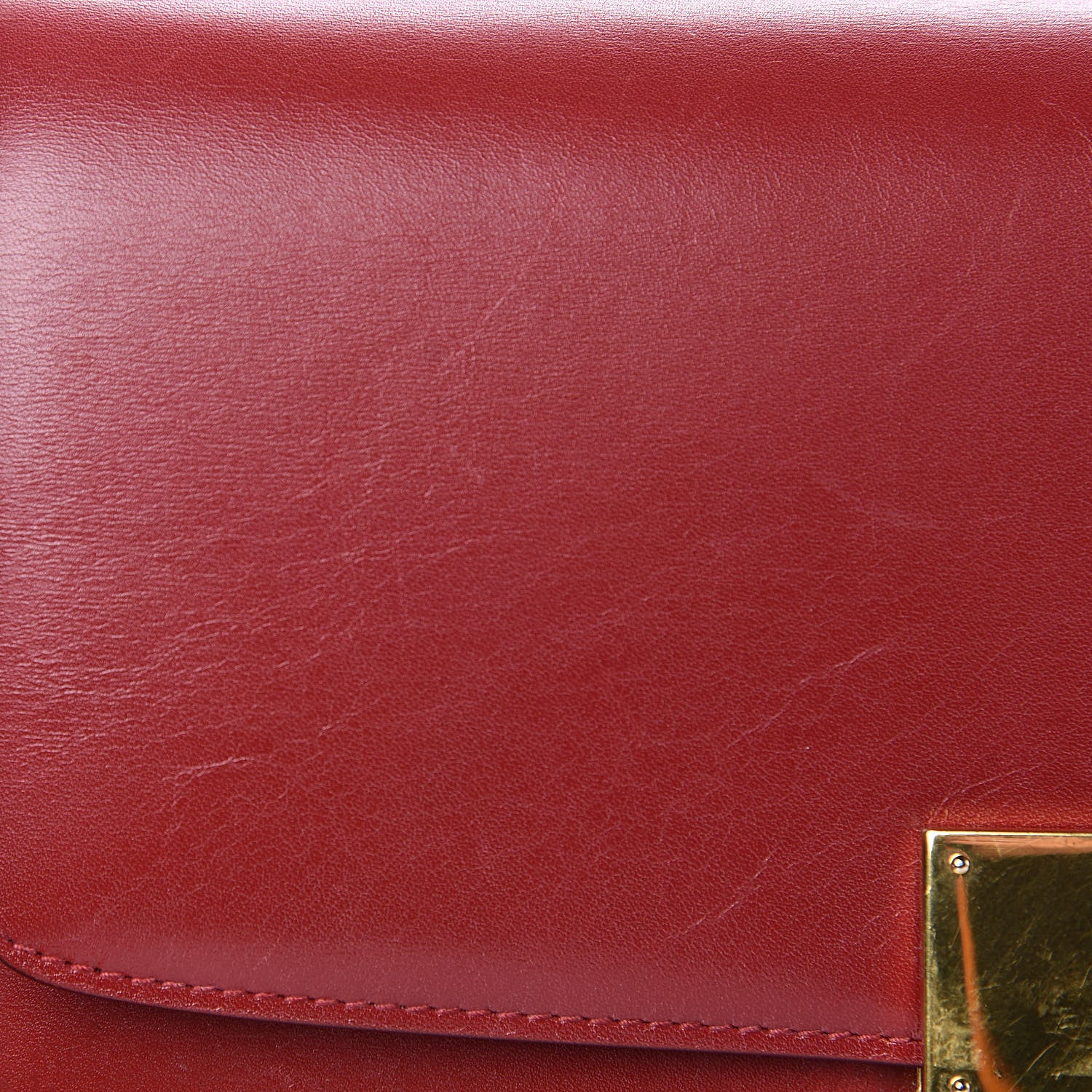 Celine Box Calfskin Medium Classic Box Flap Bag Red 16 of 17