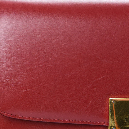 Celine Box Calfskin Medium Classic Box Flap Bag Red 16 of 17