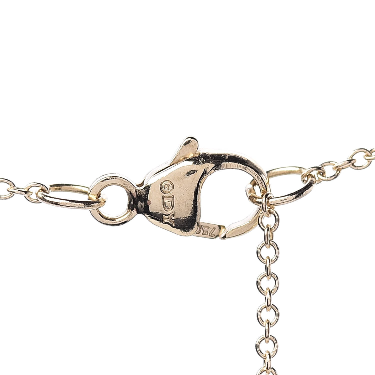 David Yurman 18K Yellow Gold Diamond Cable Collectibles Pave Charm Pendant Necklace 6 of 8
