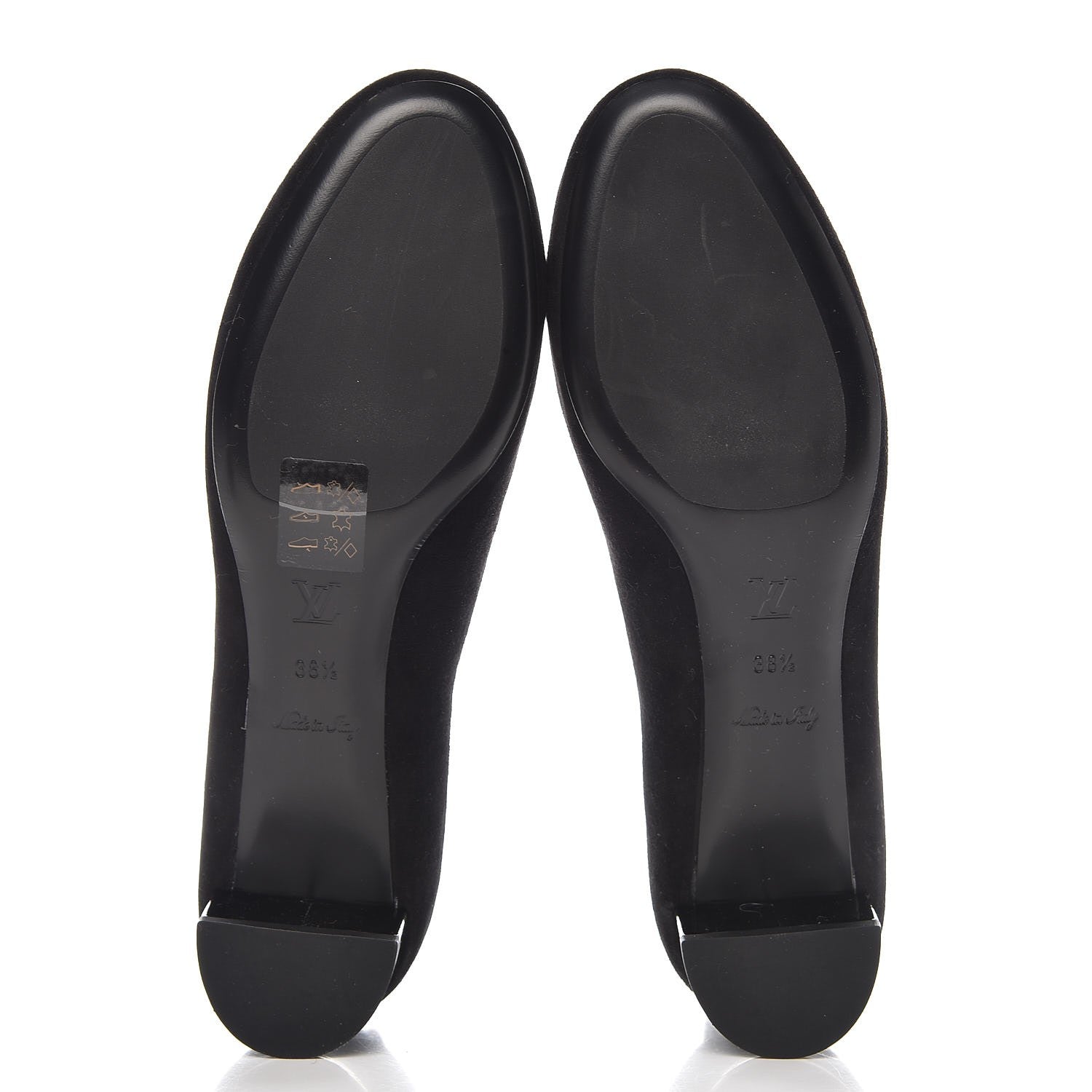 Louis Vuitton Suede Uniformes Pump 38.5 Black 5 of 8