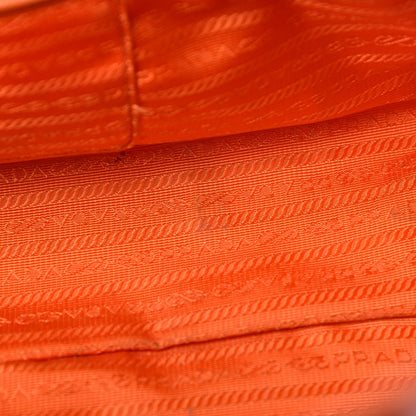 Prada Saffiano Lux Top Handle Tote Papaya 13 of 25