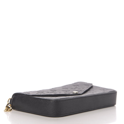 Louis Vuitton Empreinte Pochette Felicie Chain Wallet Black 4 of 11