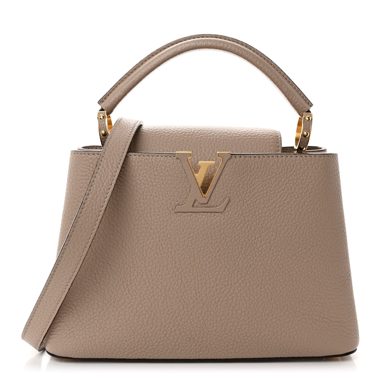 Louis Vuitton Taurillon Capucines BB Galet 1 of 9