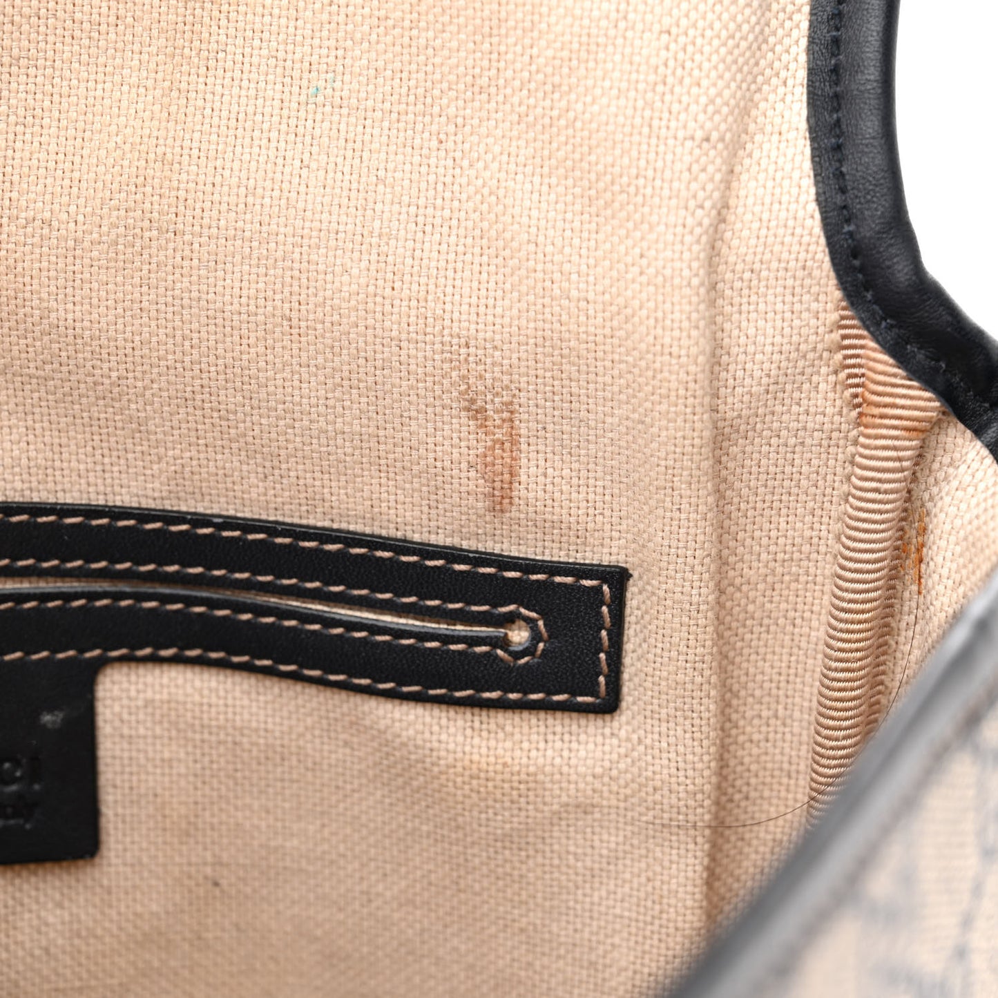 GG Plus Monogram Sellieria Calfskin Small Flap Messenger Bag Beige Blue