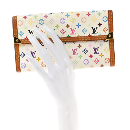 Louis Vuitton Monogram Multicolor Porte Tresor International Wallet White 2 of 9