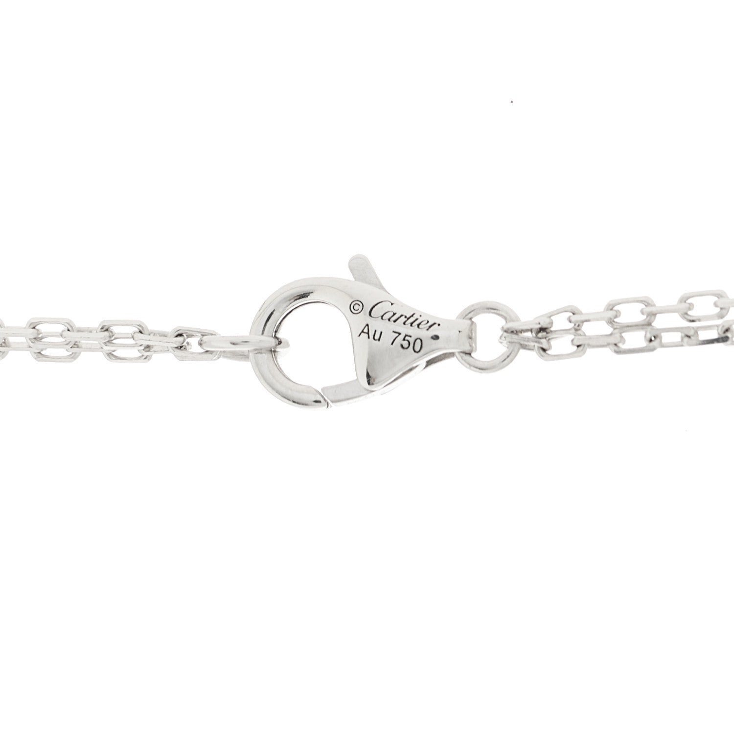 Cartier 18K White Gold Diamond Onyx Emerald Panthere De Cartier Pendant Necklace 5 of 6