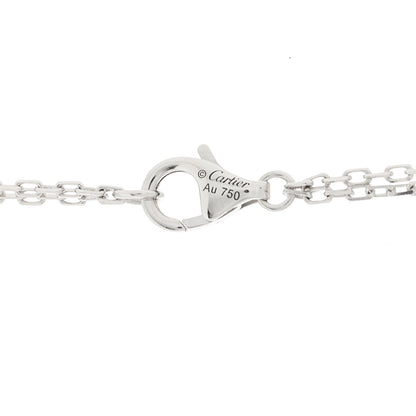 Cartier 18K White Gold Diamond Onyx Emerald Panthere De Cartier Pendant Necklace 5 of 6