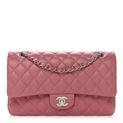 Chanel Lambskin Quilted Medium Double Flap Pink 1 of 12