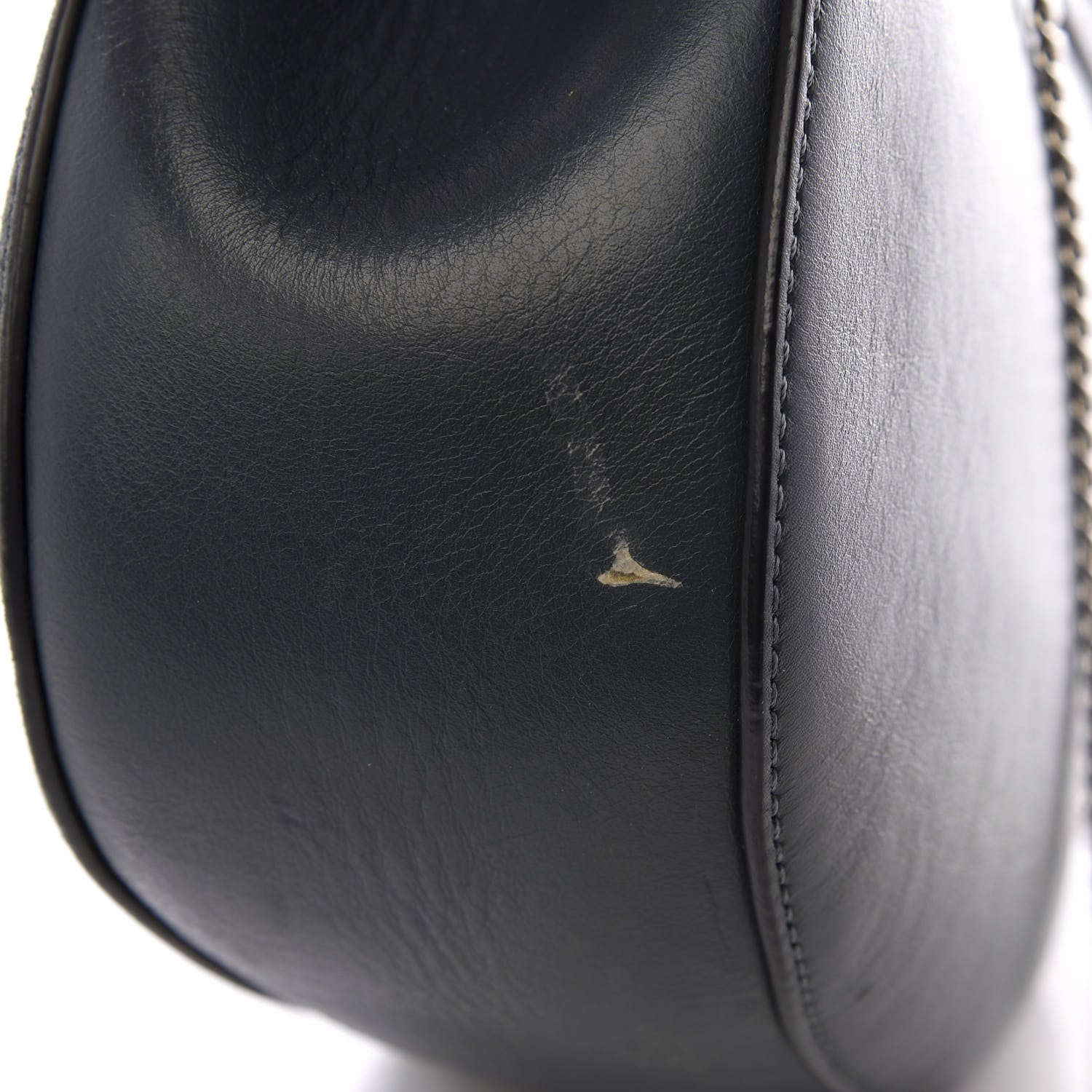Chloe Suede Smooth Calfskin Drew Shoulder Bag Silver Blue 9 of 9