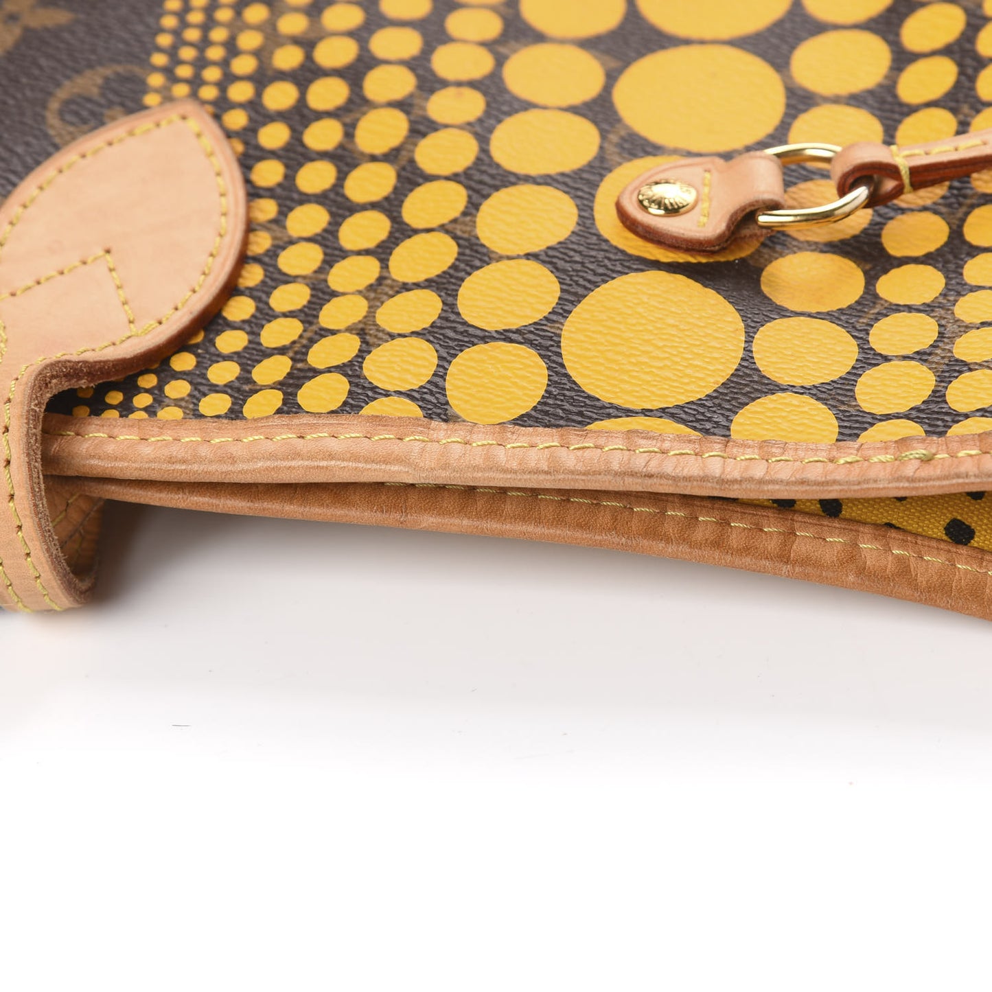 Monogram Kusama Waves Neverfull MM Yellow